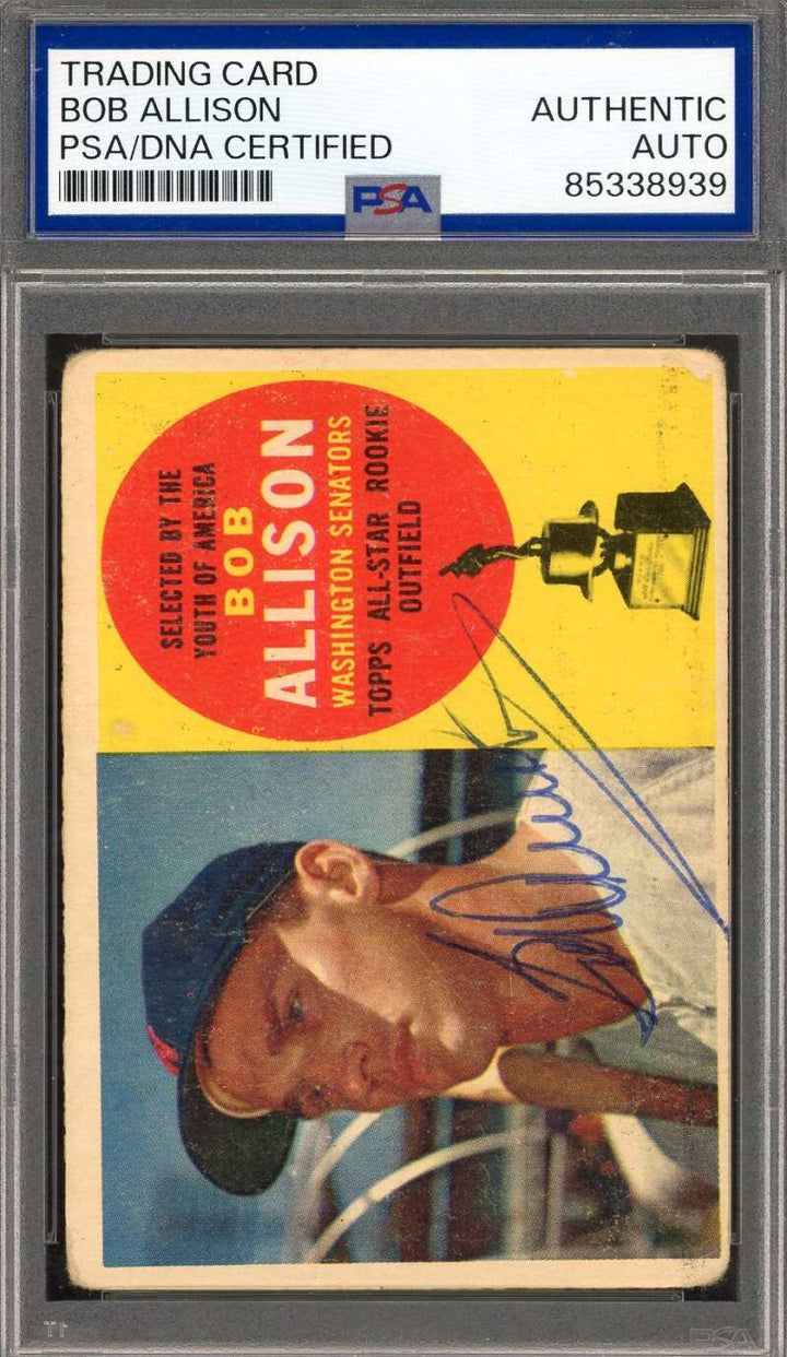 Bob Allison PSA DNA Signed 1960 Topps All Star Rookie Autograph