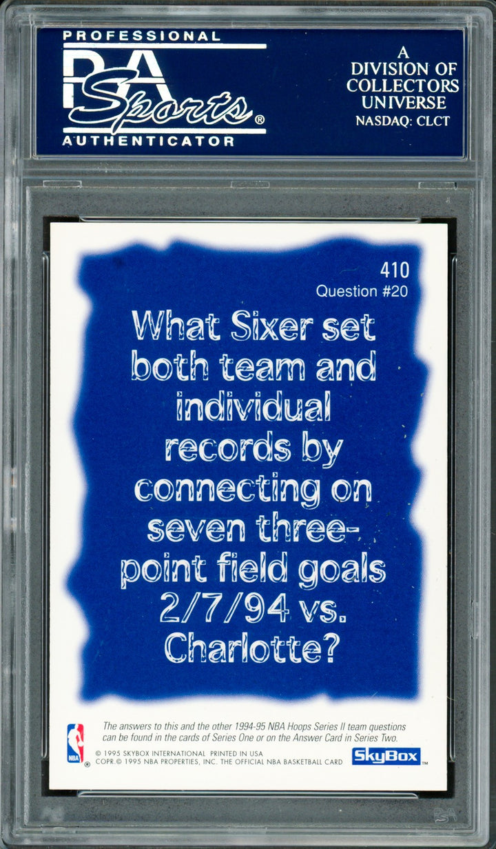 Ed Snider Signed 1994-95 Hoops Card 410 76ers Owner PSA/DNA #83716621