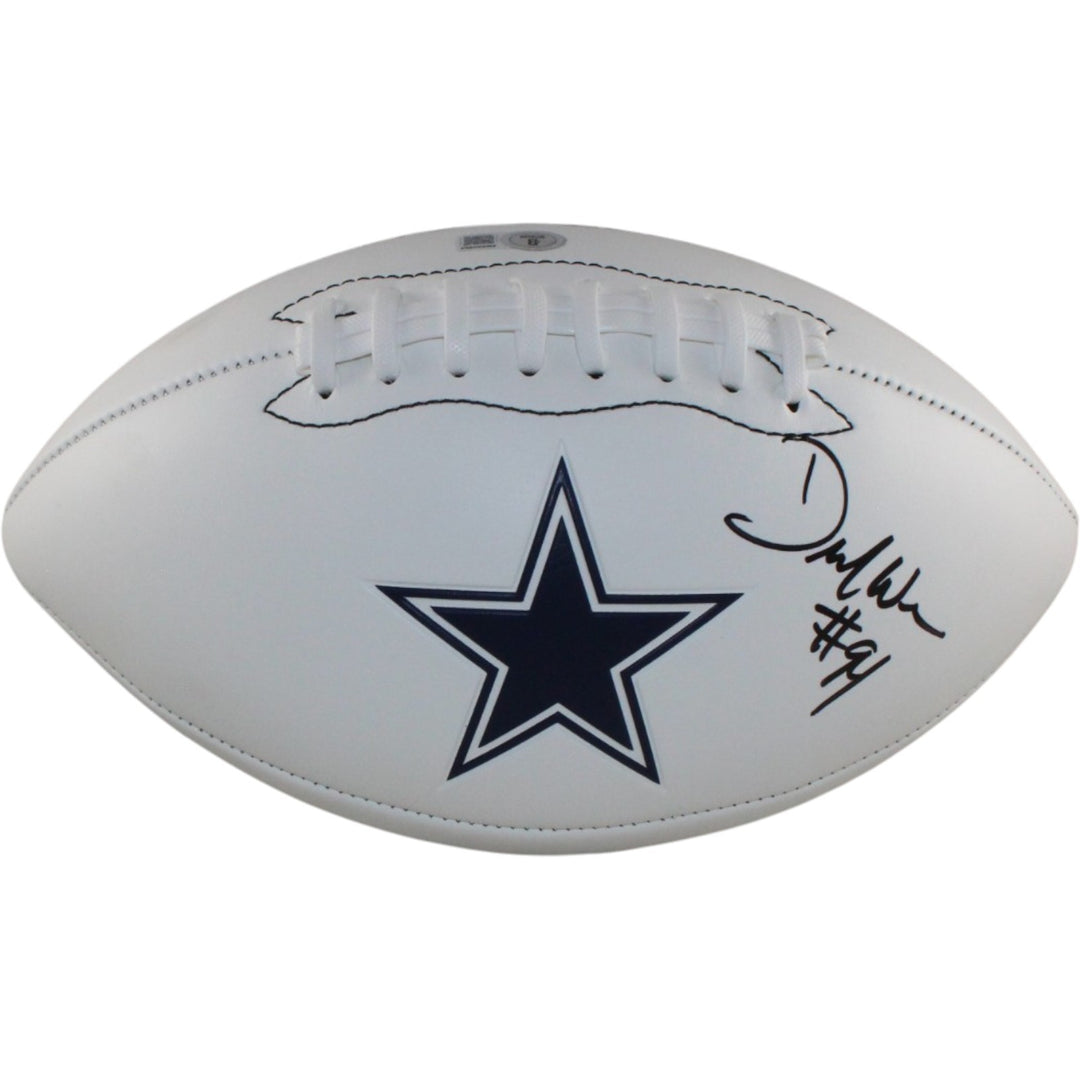 Demarcus Ware Autographed Dallas Cowboys Logo Football Beckett Witness 56377