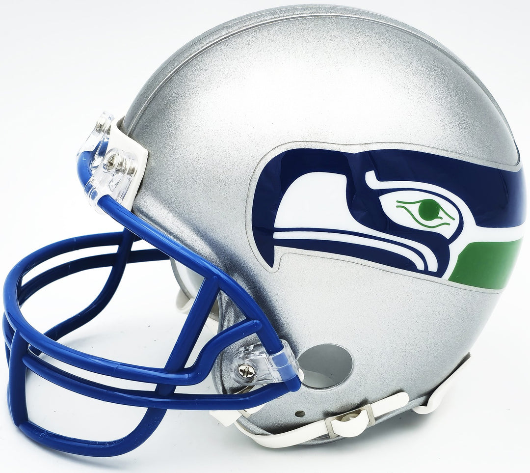 Devon Witherspoon Signed Seahawks Silver 83-01 Throwback Mini Helmet MCS Holo