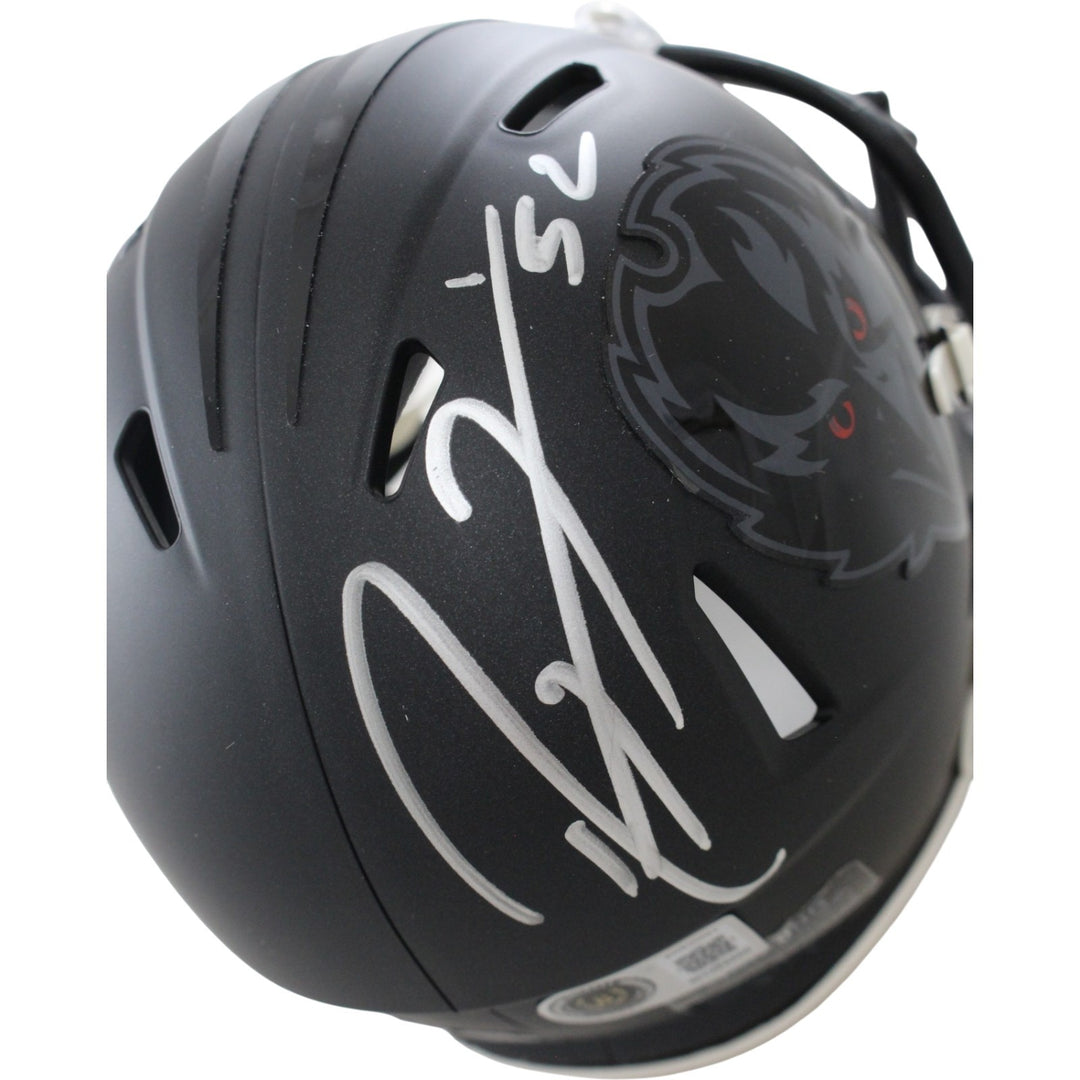 Ray Lewis Signed Baltimore Ravens 2026 ALT #2 Mini Helmet Beckett WIT 57540