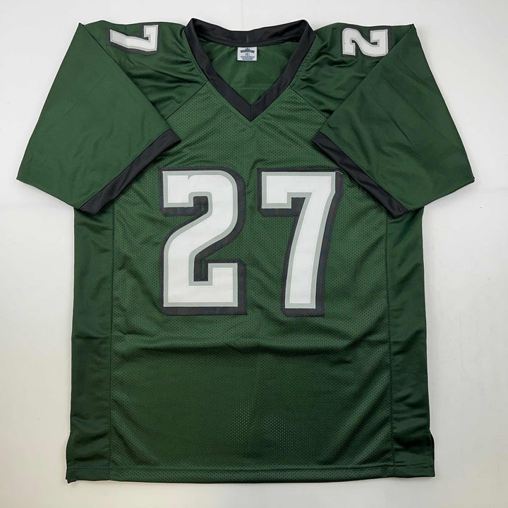 Autographed/Signed Malcolm Jenkins Philadelphia Green Jersey Beckett BAS COA