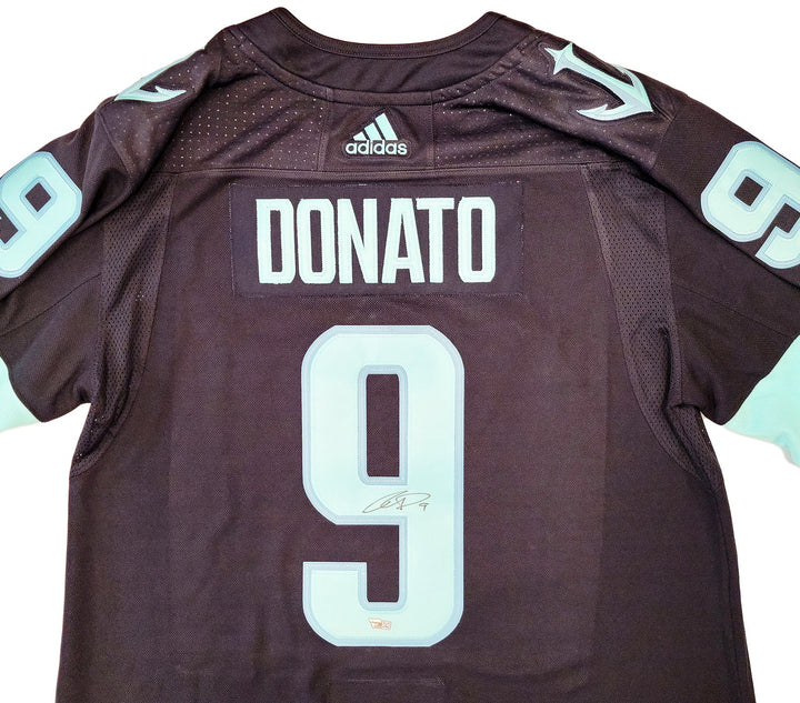 Kraken Ryan Donato Auto Blue Adidas Jersey Size 54augural Season Patch Fanatics