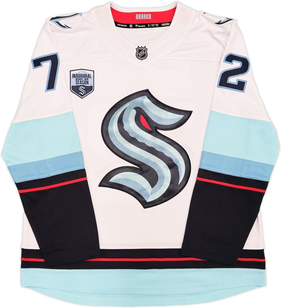 Kraken Joonas Donskoi Auto White Fanatics Breakaway Jersey XL Inaugural Season