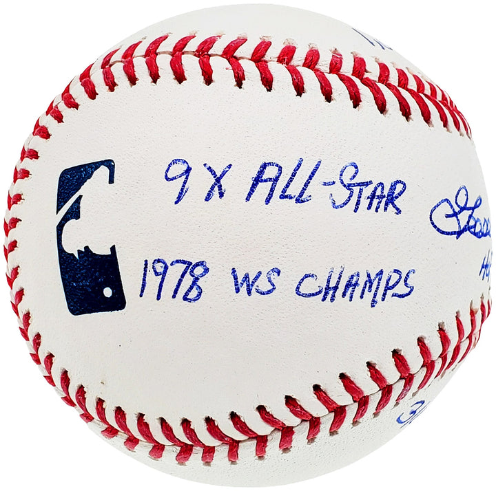 Rich "Goose" Gossage Signed MLB Baseball St. Louis Cardinals 6 Stats Beckett
