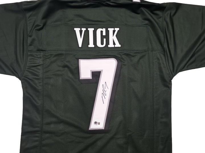 Philadelphia Eagles Michael Vick Signed Green Jersey Beckett Witness