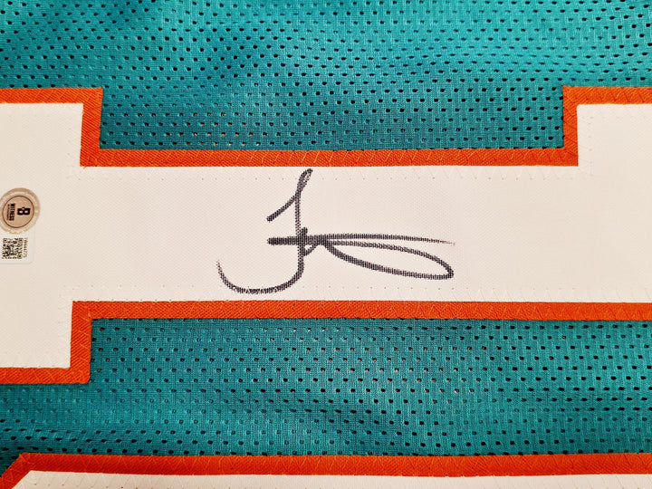 Miami Dolphins Tyreek Hill Signed Teal Jersey Beckett Witness