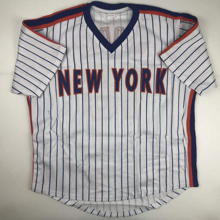 Autographed/Signed DWIGHT DOC GOODEN New York Pinstripe Jersey PSA COA Auto
