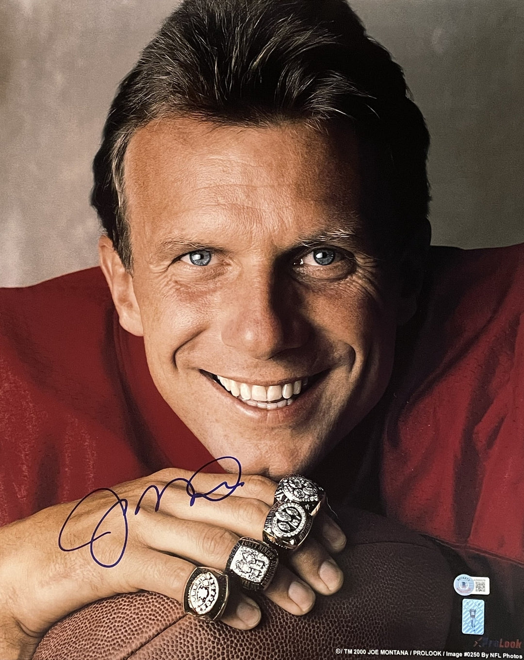 Joe Montana Autographed San Francisco 49ers 16x20 Photo Beckett 46435