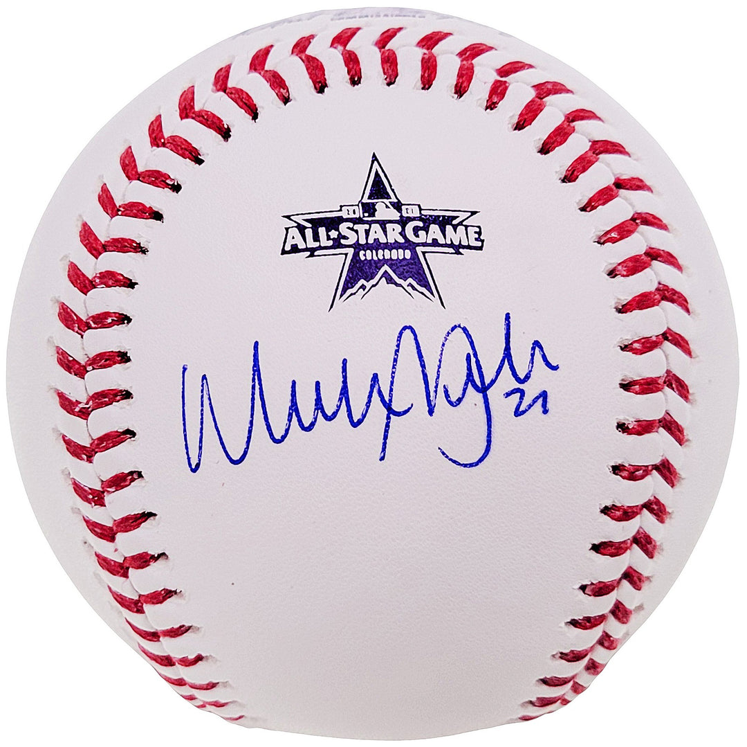 Walker Buehler Signed Official 2021 All Star Game Logo Baseball Dodgers Beckett
