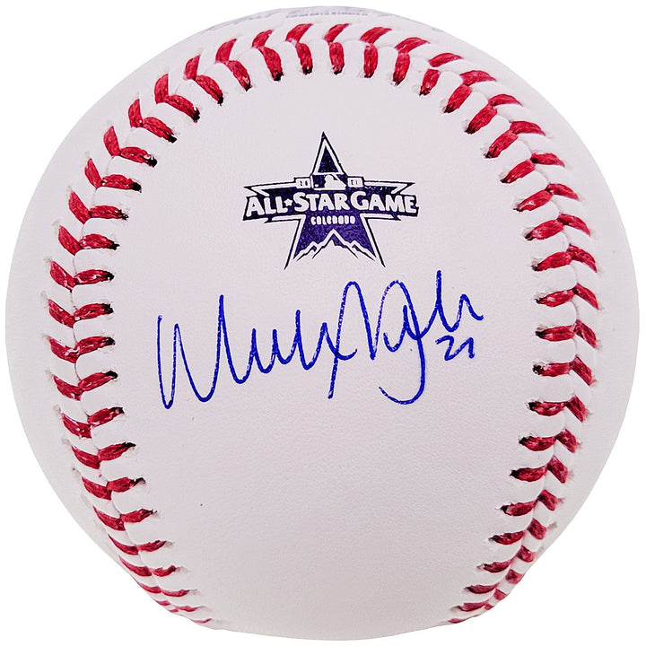 Walker Buehler Signed Official 2021 All Star Game Logo Baseball Dodgers Beckett