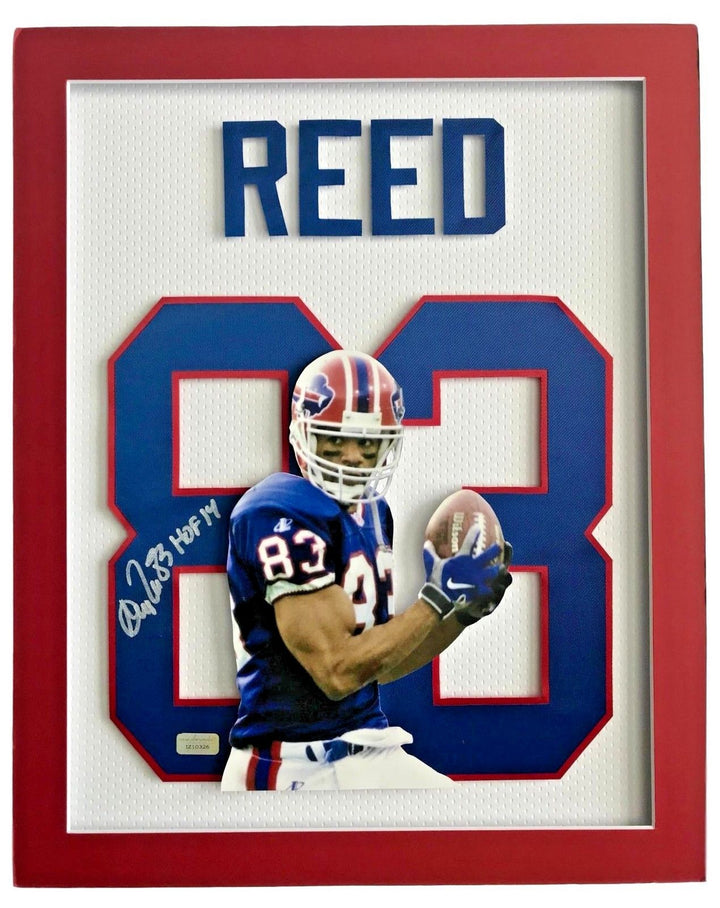Andre Reed Signed 3D Jersey Photo Autograph COA 16x20 Inscribed Buffalo Bills