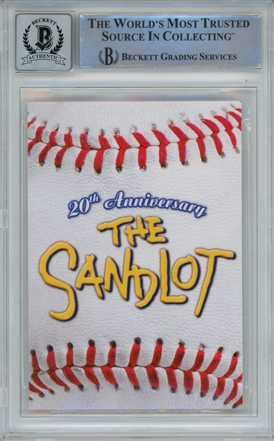 Victor DiMattia Signed The Sandlot 20 Anniv.  Beckett Auto 10 40678