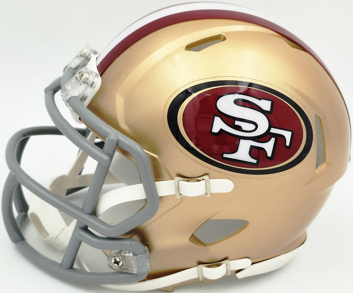 Deebo Samuel Signed San Francisco 49ers Gold Speed Mini Helmet Fanatics Holo