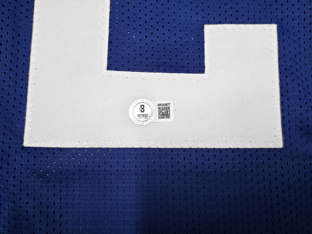 Indianapolis Colts Jonathan Taylor Autographed Blue Jersey Beckett Witness