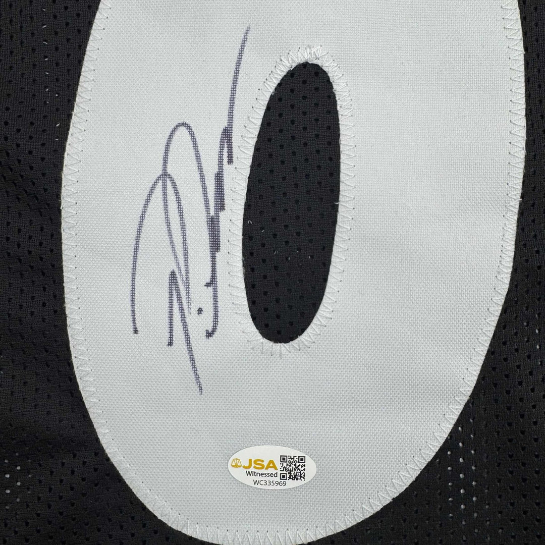 Autographed/Signed Patrick Queen Pittsburgh Black Football Jersey JSA COA