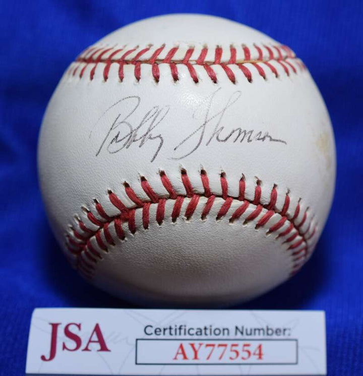 Bobby Thomson JSA COA Autograph National League Signed Baseball