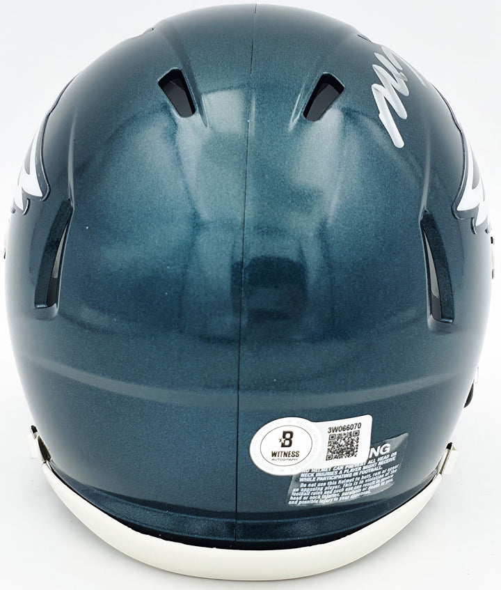 Michael Vick Signed Philadelphia Eagles Green Speed Mini Helmet Beckett Wit