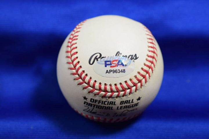 Lou Dials PSA DNA Autograph National League ONL Signed Baseball