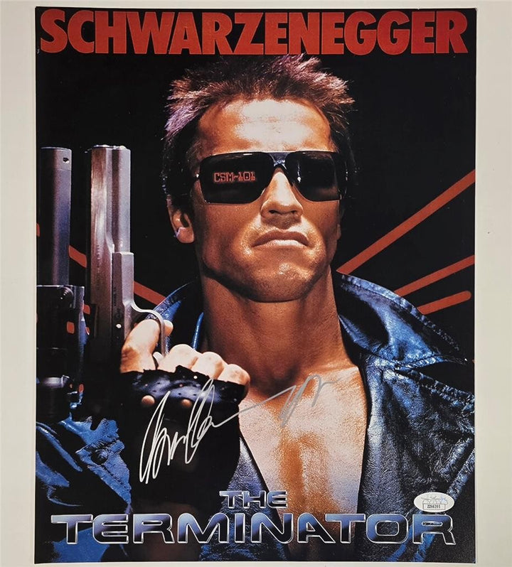 Arnold Schwarzenegger signed The Terminator 11x14 Photo autograph ~ JSA