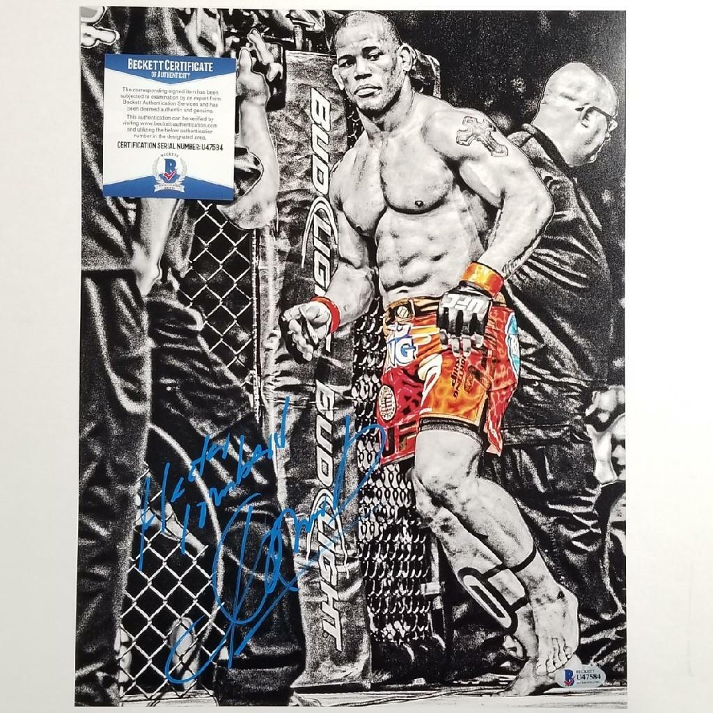 Hector Lombard signed 11x14 Photo UFC MMA Autograph (A) ~ Beckett BAS COA