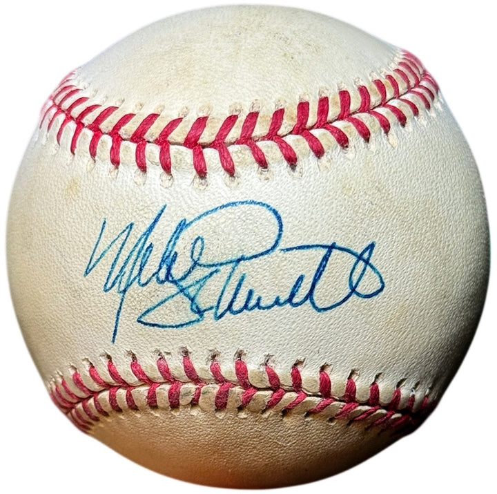 Mike Schmidt signed Official Rawlings RONL National League Baseball toned - COA