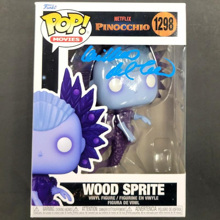Guillermo del Toro signed Pinocchio Wood Sprite Funko Pop! ~ BAS Beckett Holo