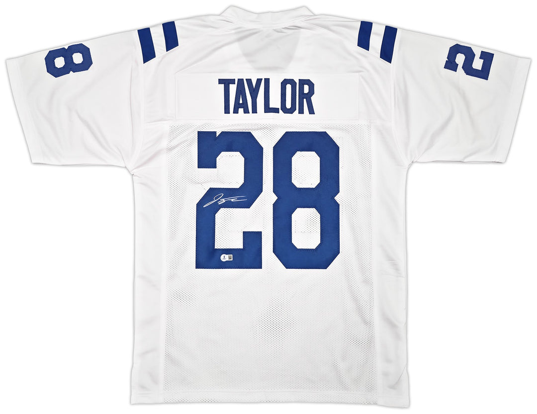 Indianapolis Colts Jonathan Taylor Signed White Jersey Beckett Witness