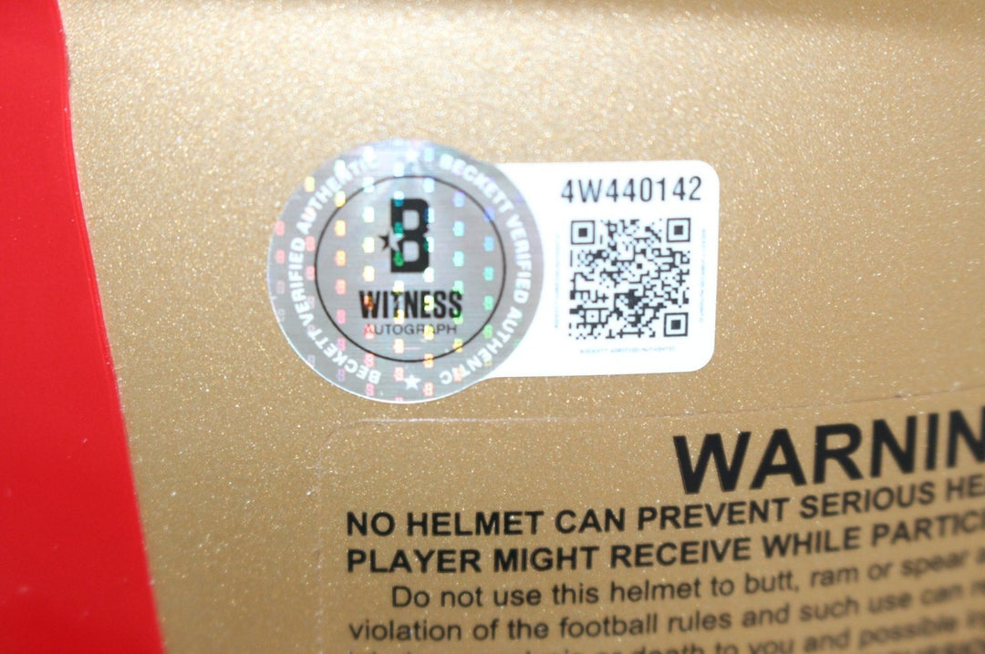 George Kittle Autographed San Francisco 49ers Authentic Helmet Beckett W 55457