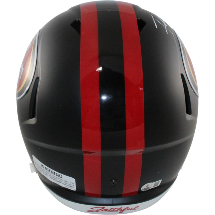 Frank Gore Autographed San Francisco 49ers F/S Rivalries Helmet Beckett W 55057