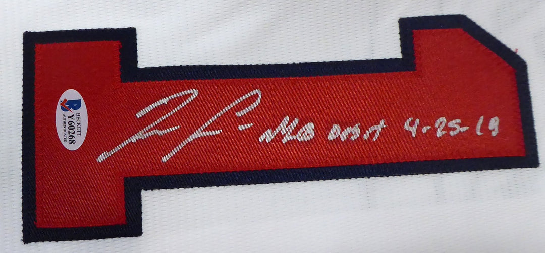 Atlanta Braves Ronald Acuna Jr. Signed Majestic Cool Base White Jersey Size L