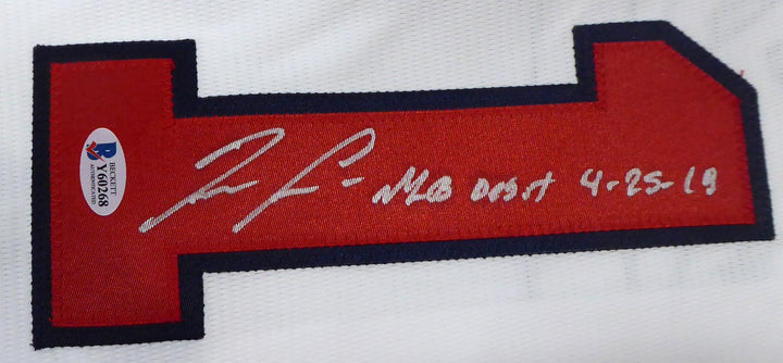 Atlanta Braves Ronald Acuna Jr. Signed Majestic Cool Base White Jersey Size L