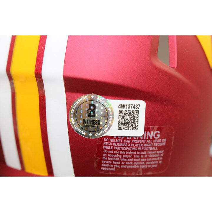 Joe Jacoby Signed Washington Commanders 25 Alt Mini Helmet HTTR Beckett W 55059