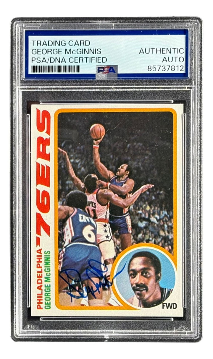 George McGinnis Signed 1978 Topps #90 76ers Trading Card PSA/DNA