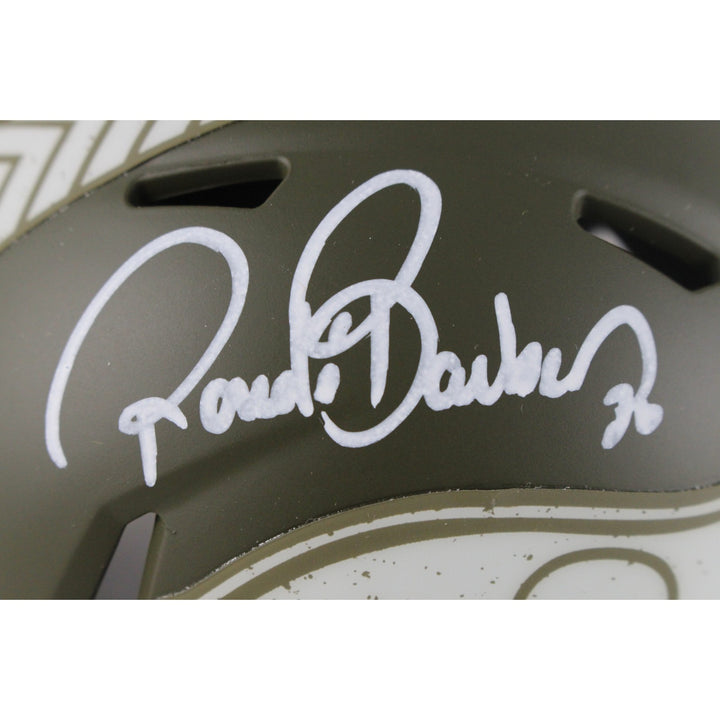 Ronde Barber Autographed Tampa Bay Buccaneers 23 STS Mini Helmet Beckett 49216