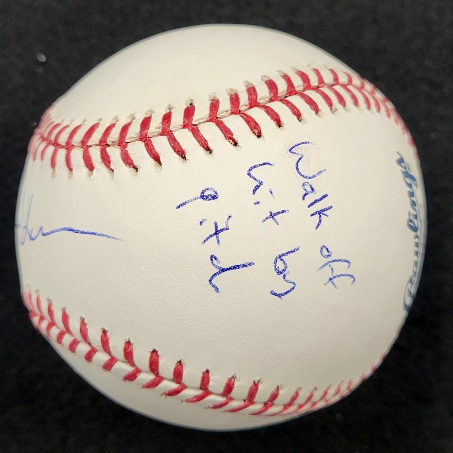 Nick Swardson signed "Howie!" "Walk off HBP" Baseball Benchwarmers autograph JSA