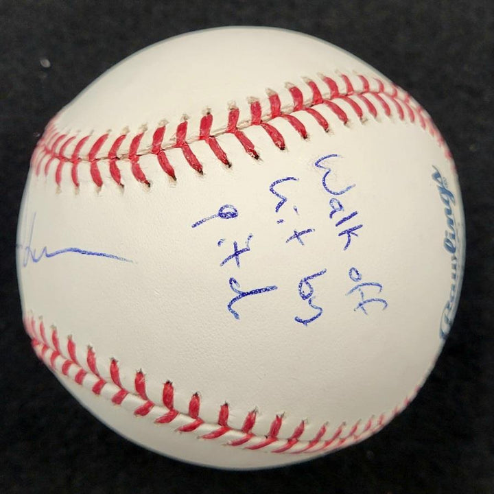 Nick Swardson signed "Howie!" "Walk off HBP" Baseball Benchwarmers autograph JSA
