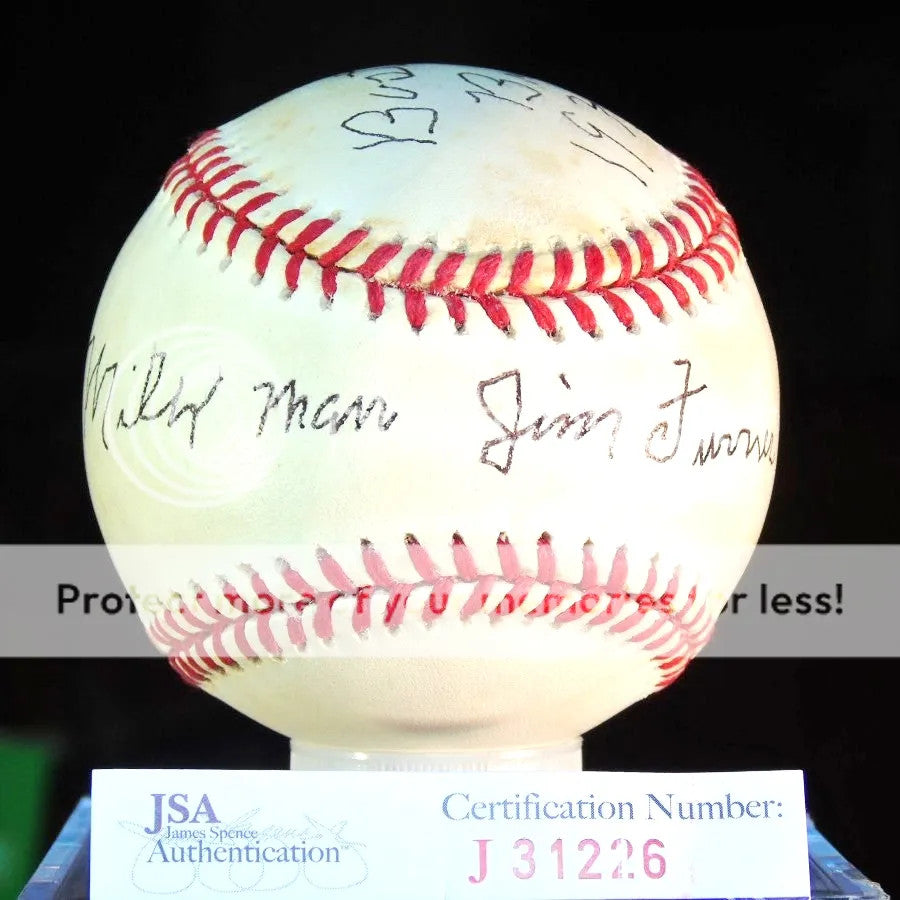 Jim Turner Jsa Authenticated Autograph National League Baseball Signed