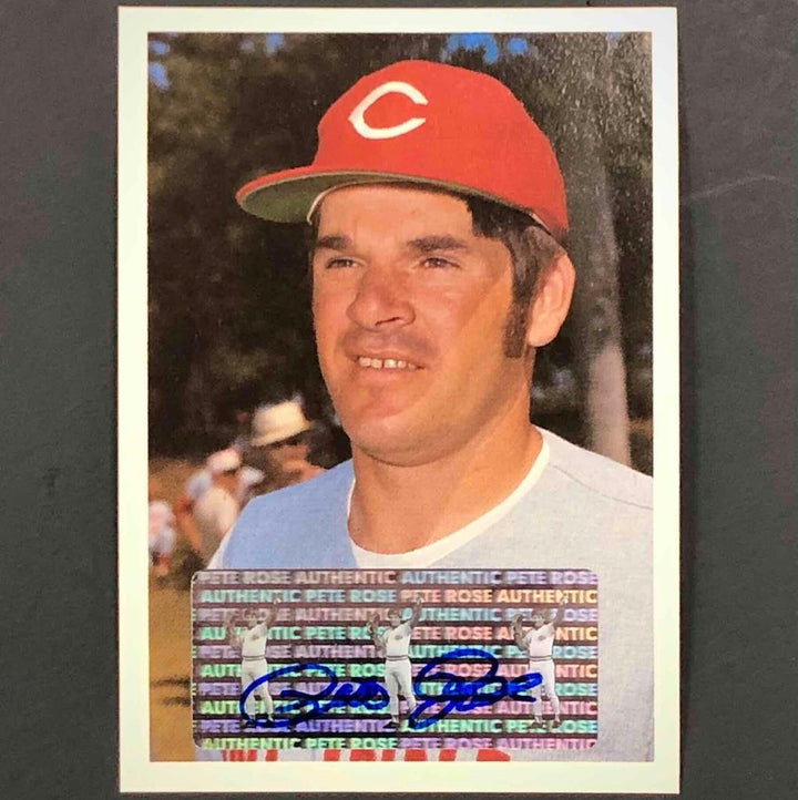 Pete Rose autograph Reds signed 1985 Renata Galasso card w/ PR authentic holo