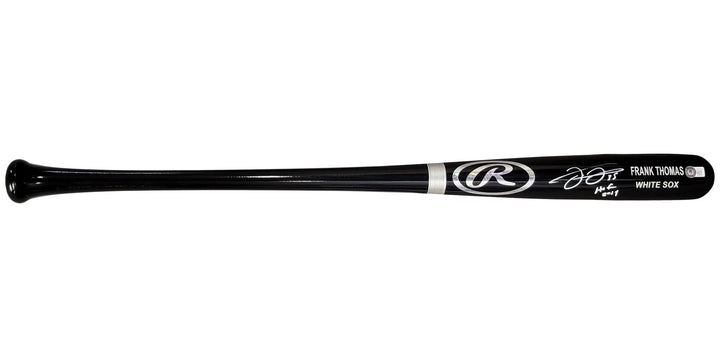 Frank Thomas Auto Black Rawlings Game Model Bat White Sox "HOF 2014" Beckett Wit
