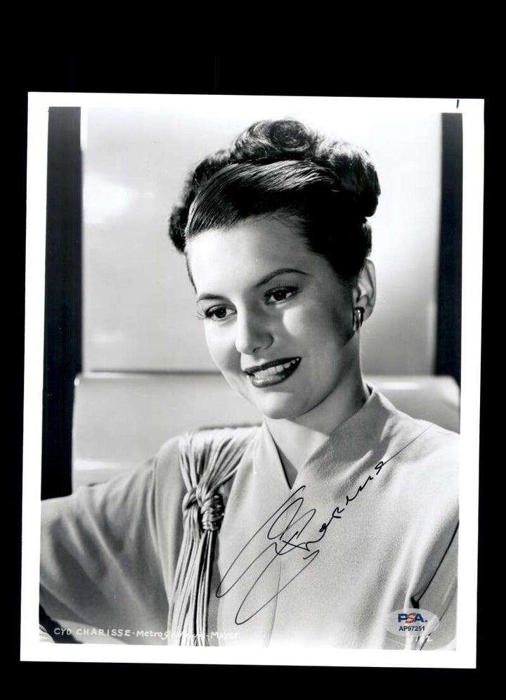 Cyd Charisse PSA DNA Coa Signed 8x10 Photo Autograph