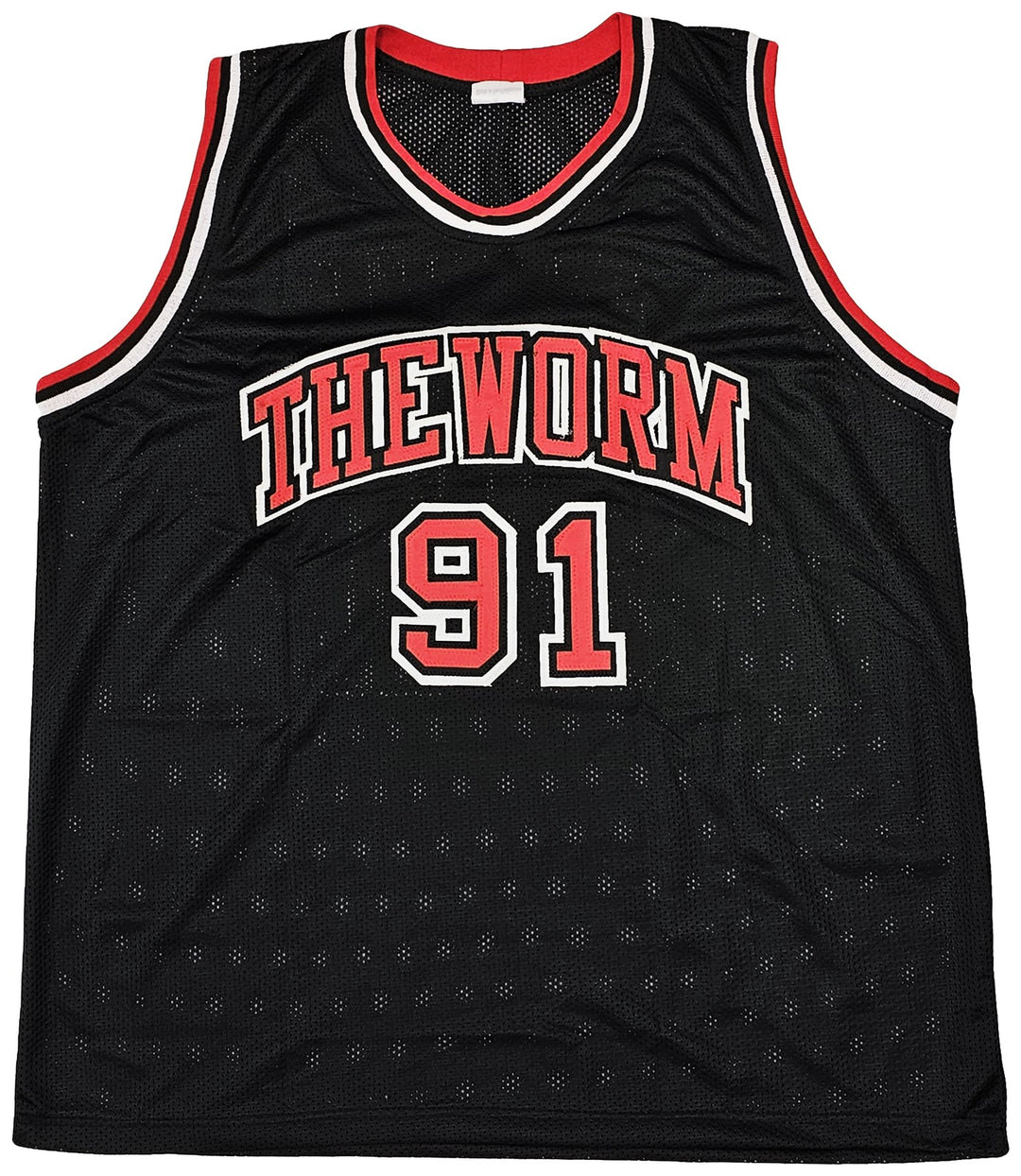 Chicago Bulls Dennis Rodman Autographed Signed Black Jersey JSA