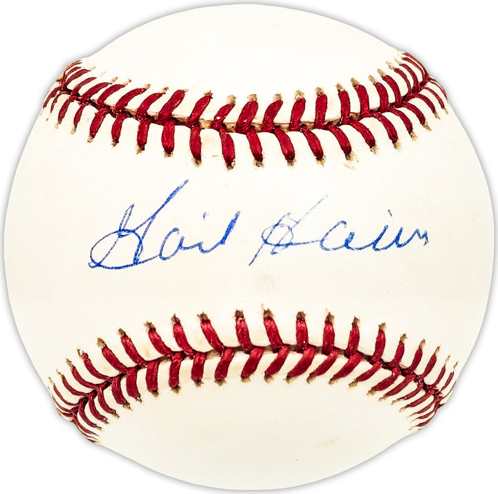 Gail Harris Signed Official NL Baseball New York Giants Beckett BAS QR #BM25167