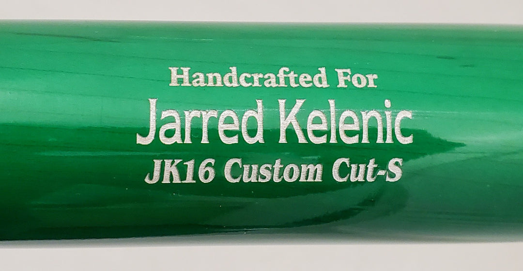 Jarred Kelenic Signed Green Marucci Game Model Bat Atlanta Braves Beckett BAS