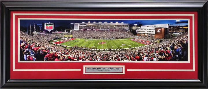 Unsigned 12x36 Panoramic Washington State Cougars College Gameday Win vs Oregon