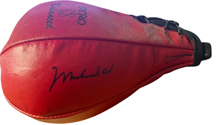 Muhammad Ali Signed Everlast Red Gyro Leather Boxing Speed Bag – BECKETT/COA