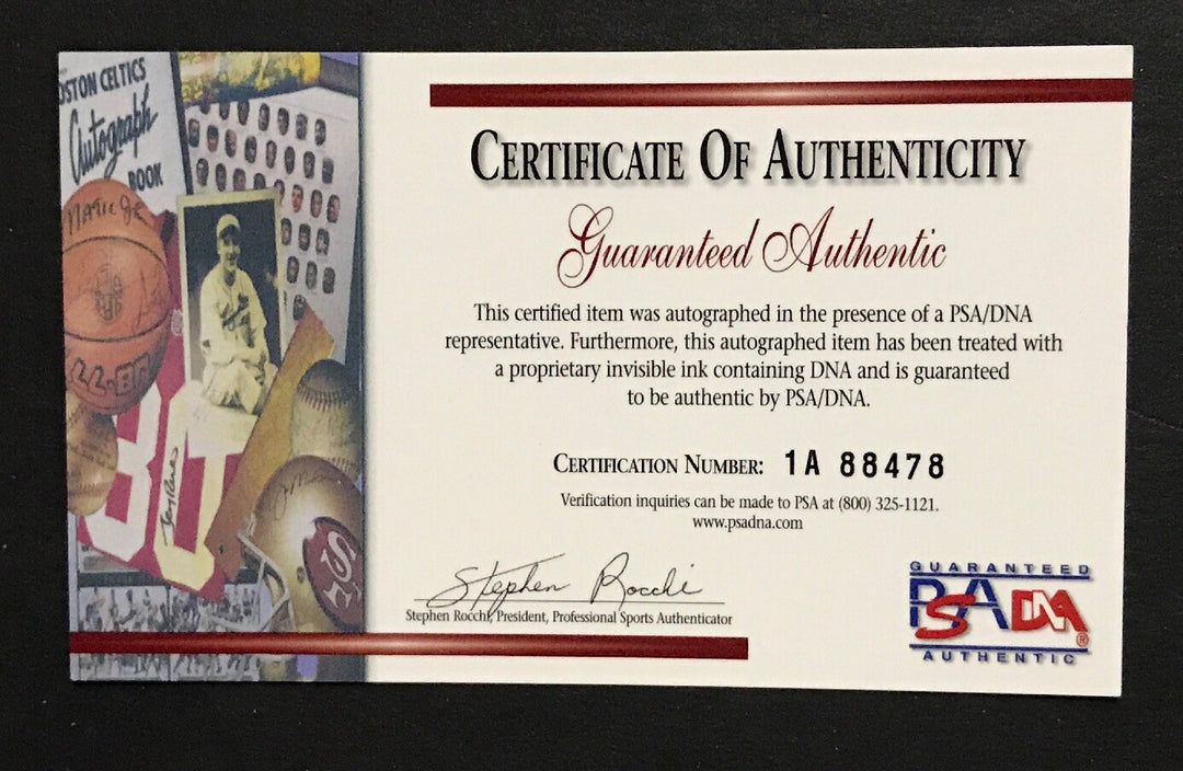 Don Newcombe Signed Official NL Stat Baseball Auto Dodgers MVP ROY #36 PSA COA