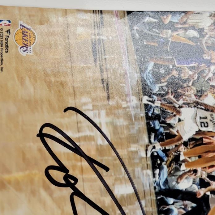 Robert Horry signed Lakers vs Spurs 16x20 photo autograph ~ Beckett BAS Witness