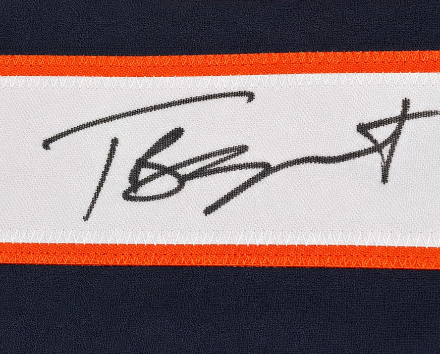 Chicago Bears Tyson Bagent Signed Blue Jersey Beckett BAS QR