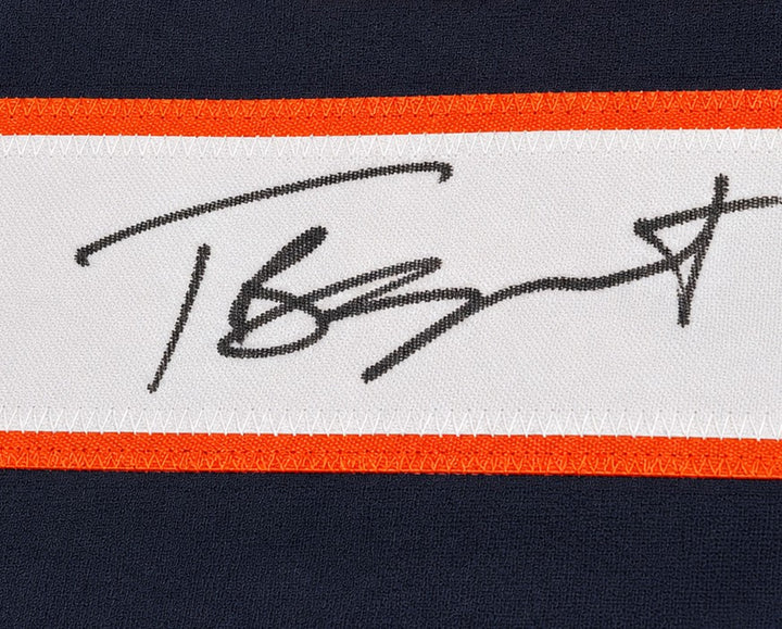 Chicago Bears Tyson Bagent Signed Blue Jersey Beckett BAS QR